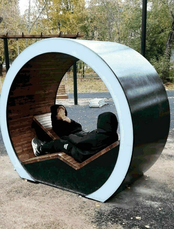 АРТ скамейка с подсветкой