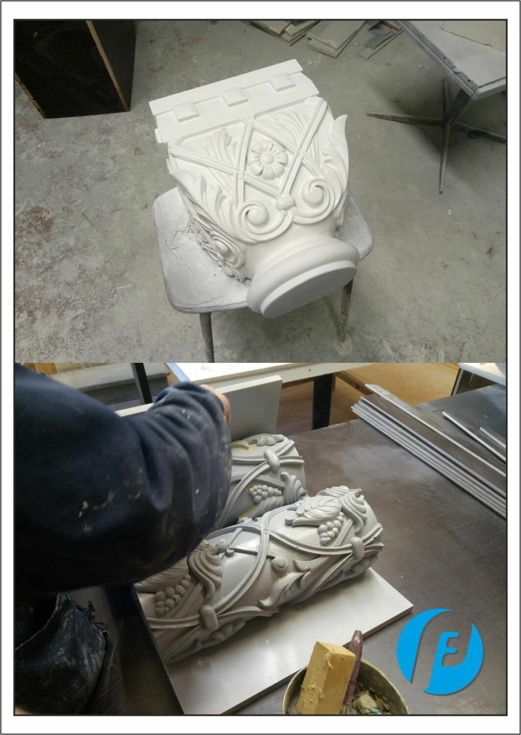 Комплект моделей для оконного обрамления Полный комплект моделей для одного оконного портала в сборе, готовый к следующему этапу.