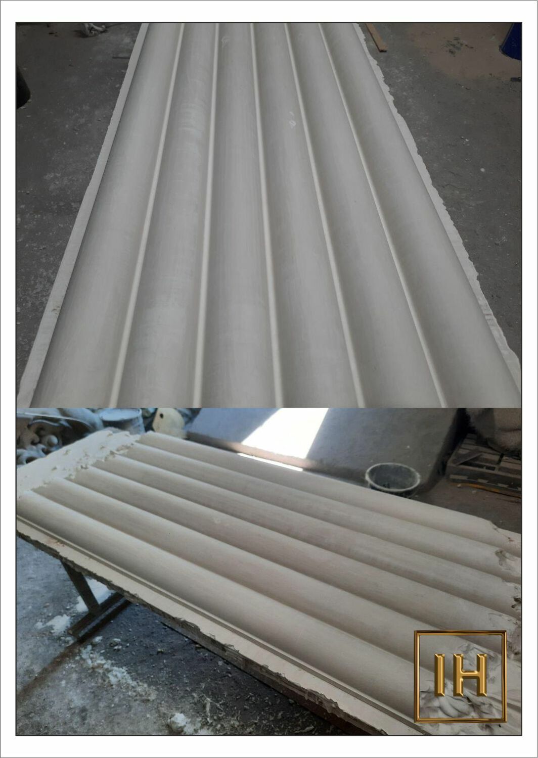 Изготовление протяжной гипсовой мастер-модели для 3D панелей «Нефтяные трубы»	