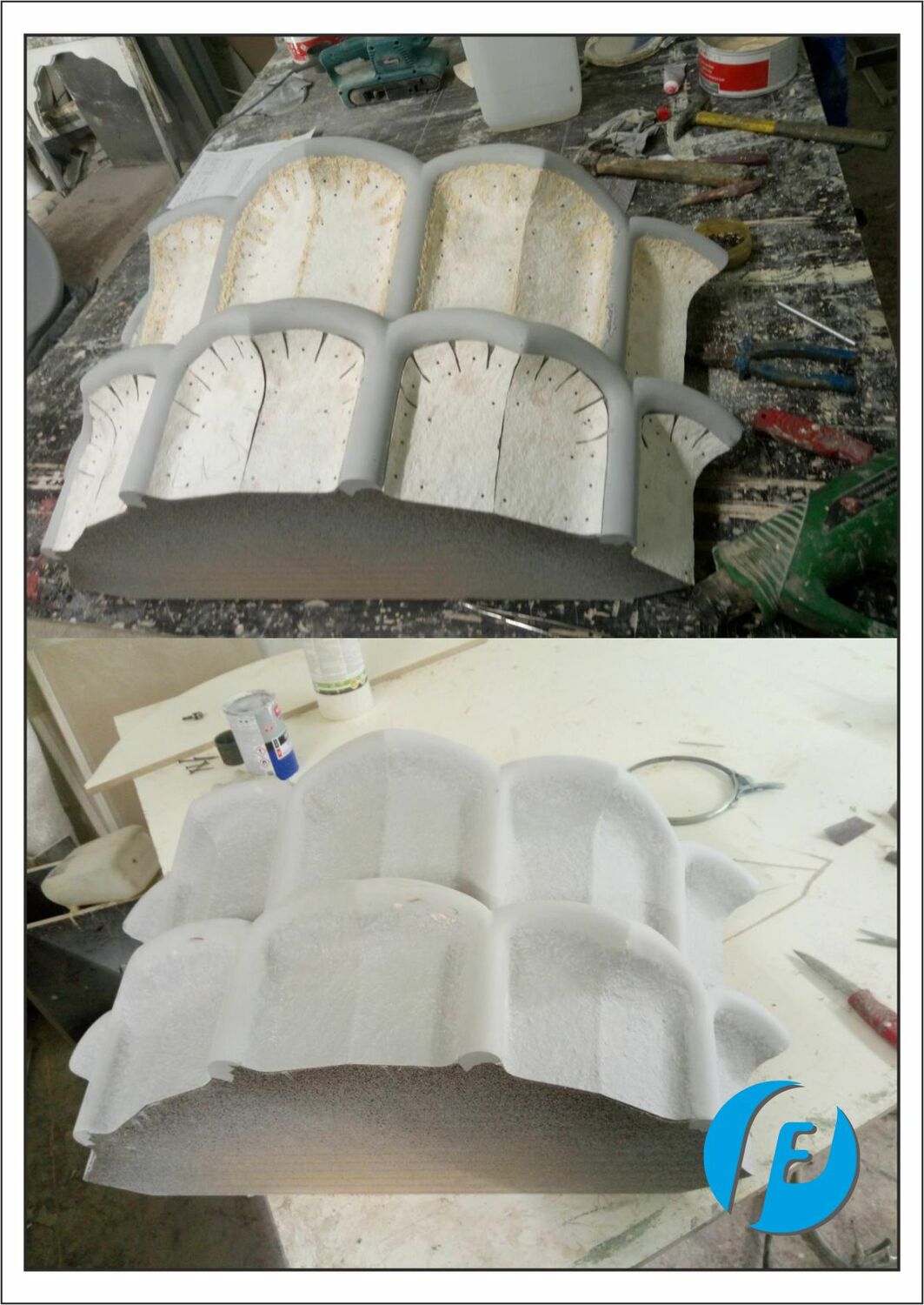 Модель капители колонны Гипсовая модель капители (верхней декоративной части) колонны для отеля Kol Gali.